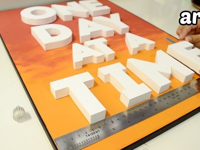 DIY Wall Sign with 3D Letters