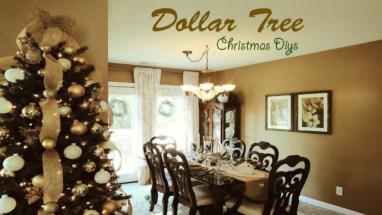 DOLLAR TREE DIY CHRISTMAS CENTERPIECE | Easy Tablescape Ideas