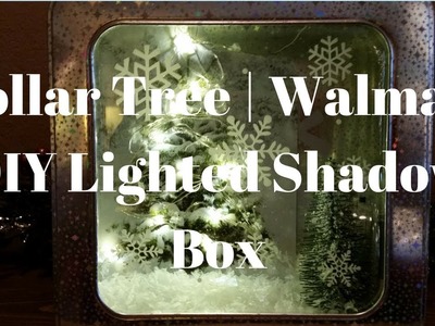 Dollar Tree | Walmart DIY Christmas Lighted Shadow Box