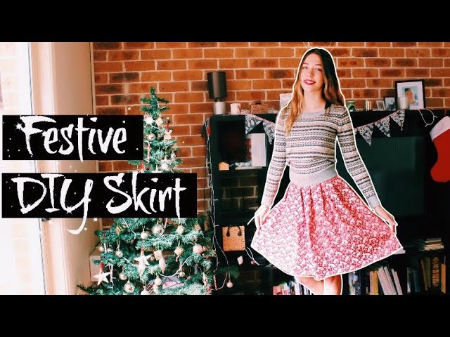 Easy Box Pleated Skirt (no maths involved) - 9 of 12 DIYs of Christmas | Natasha Rose