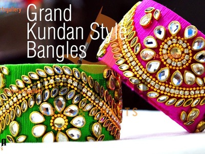 Grand Kundan Style Latest Bangles - DIY