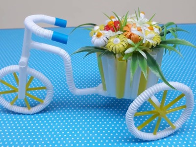 Great gift idea! DIY bicycle flower pot holder - DIY crafts best out of waste ideas
