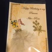 Hand crafted personalised greeting card.