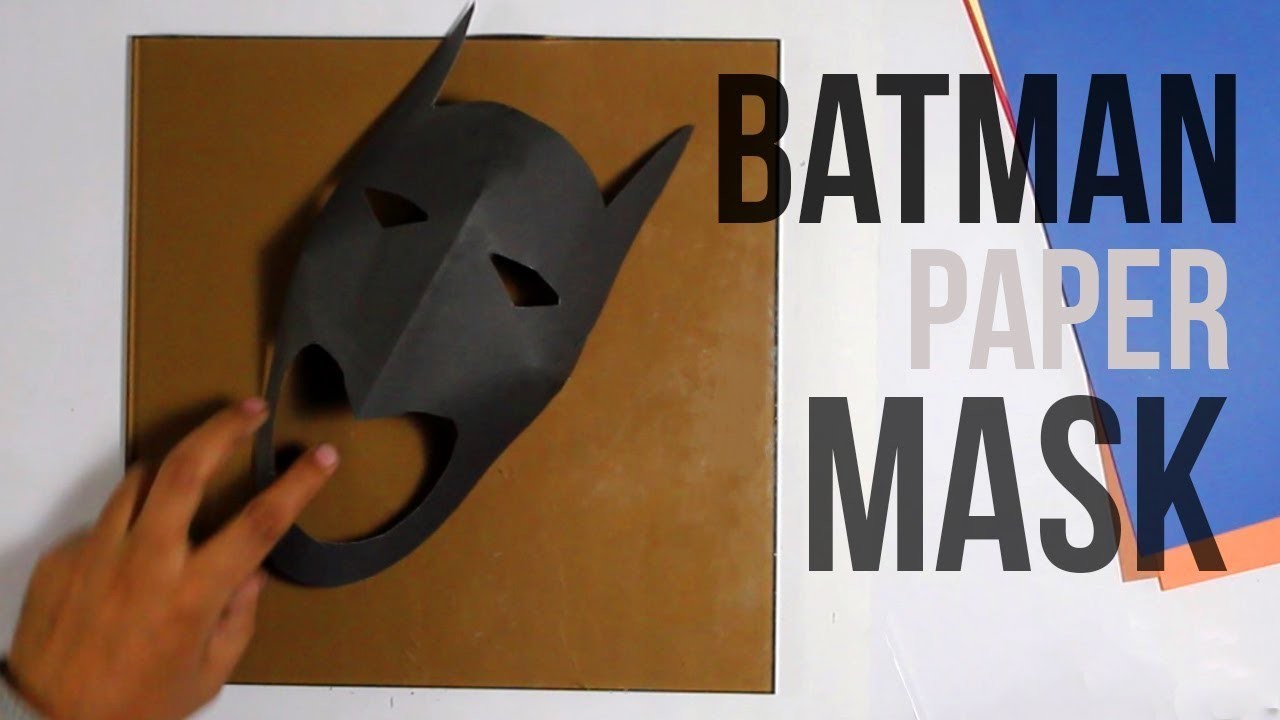 How To Make a Batman Mask, Batman Paper Mask