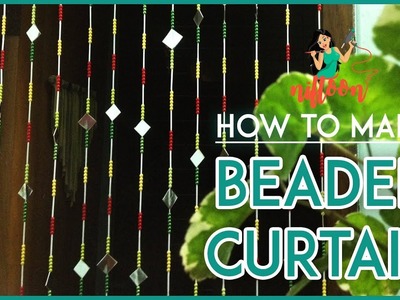 How To Make A Beaded Door Curtain Out Of wastage DIY Recycling Fly Curtain