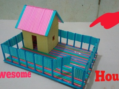 How to make a paper House,,Awesome ideo with paper,,,very easy