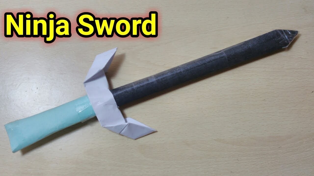 How to make a Paper Sword, Ninja Sword from Paper