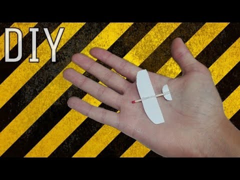 How to Make mini Airplane from Matches | DIY