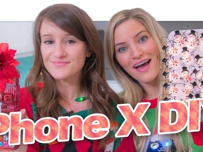 IPhone X DIY Holiday Cases!