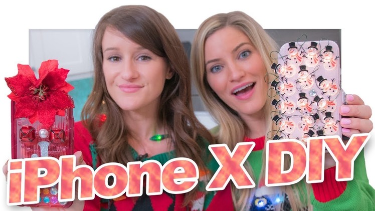 IPhone X DIY Holiday Cases!