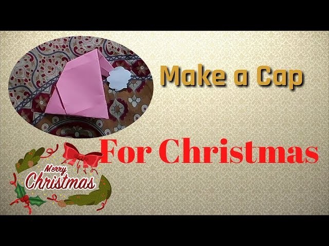 Make a Christmas hat using paper. Very very simple step. By creative art