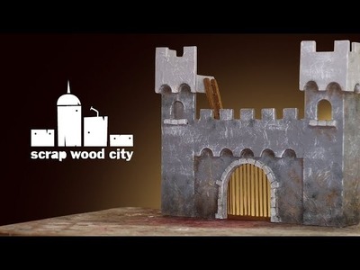 Making a toy castle out of plywood and paper mache