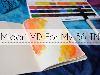 Midori MD Review , Unboxing & D.I.Y For My B6 Travelers Notebook