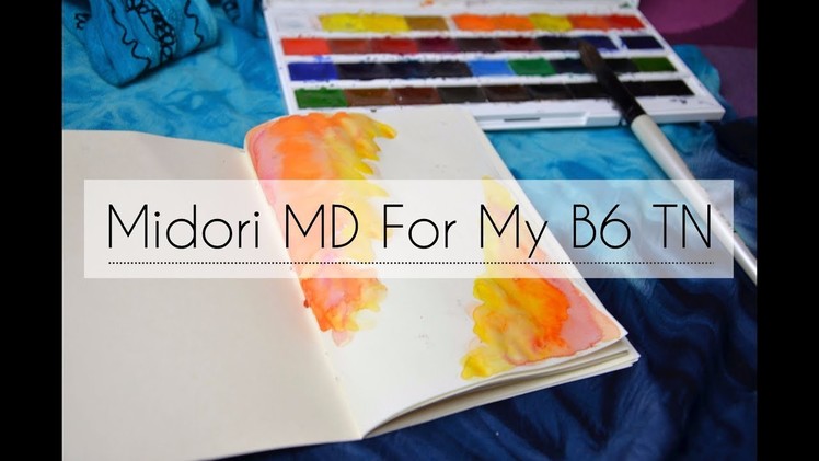 Midori MD Review , Unboxing & D.I.Y For My B6 Travelers Notebook