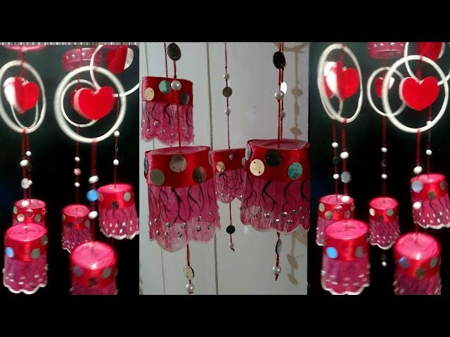 New DIY II Amazing Wind chime made of Disposable Plastic glass II Best from waste