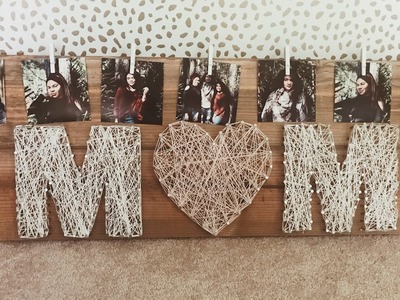 Perfect DIY Christmas Gift Idea for your MOM! String Art