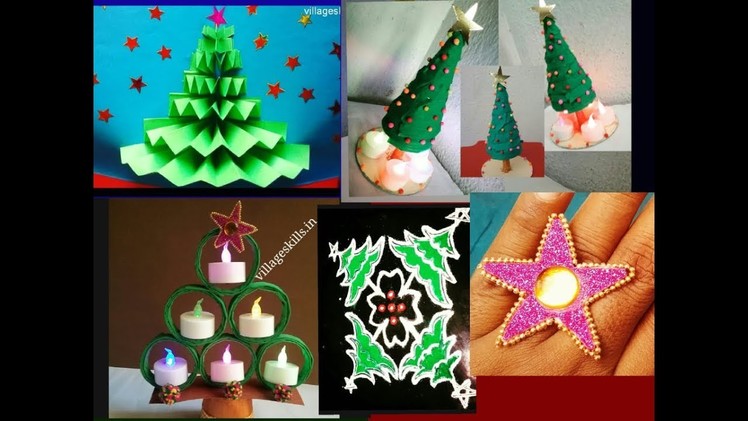 Seven (7) DIY ideas for Christmas decoration,MERRY X-MAS, #07 DIY home decor ideas,paper craft ideas