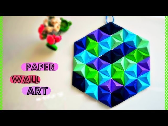 Super Easy DIY Paper Wall Art| Wall Décor