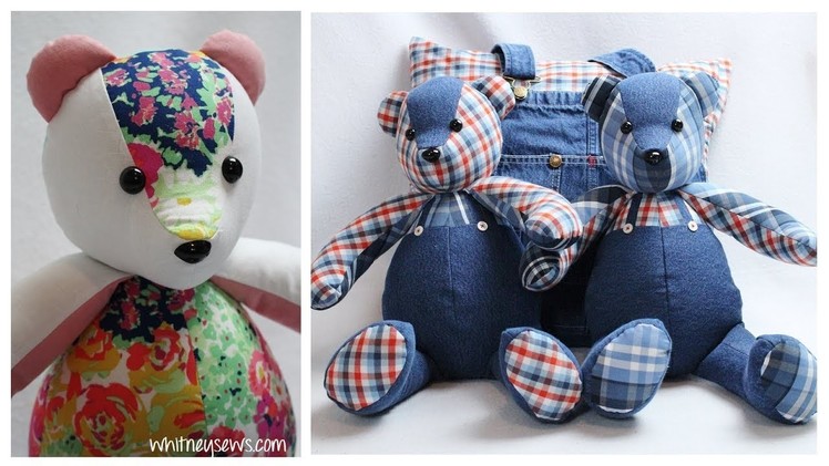 The BEST Memory Bear Sewing Tips | How to Make Perfect Memory Bears ???? | Whitney Sews