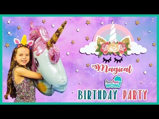 Unicorn Birthday Party Decor and DIY Unicorn Headband!! | How To Wow Show | Pom Pom Wow! Official
