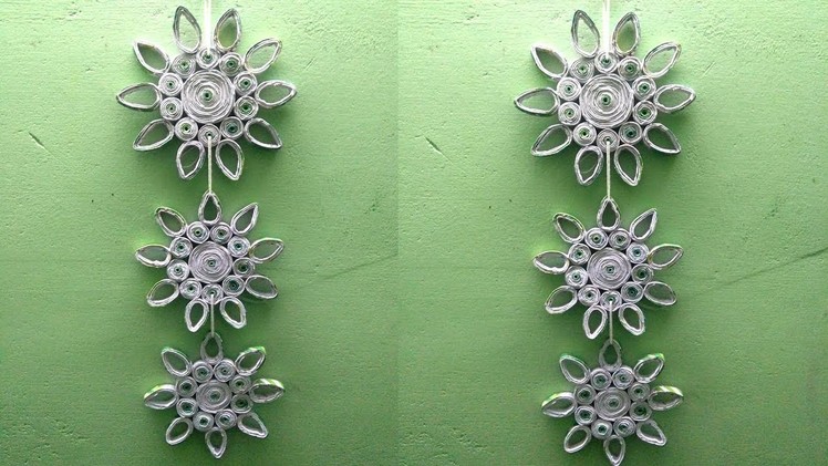WALL HANGING Using Paper - Best out of waste | Newspaper 9 | All type videyos