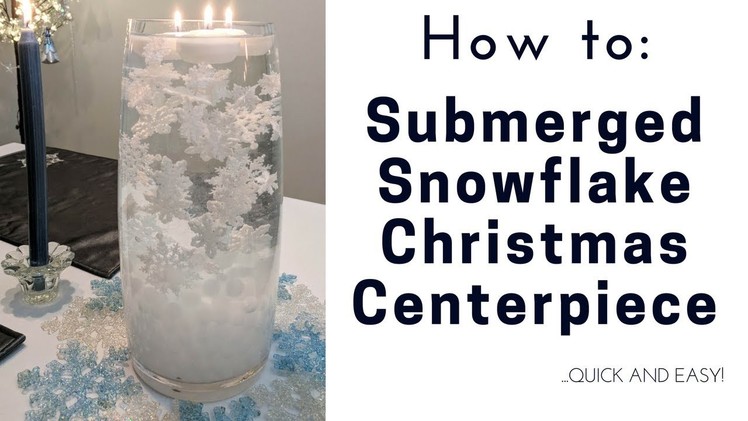 Winter Snowflakes Frozen In Time   DIY Christmas Centerpiece by A Sparkly Life for Me