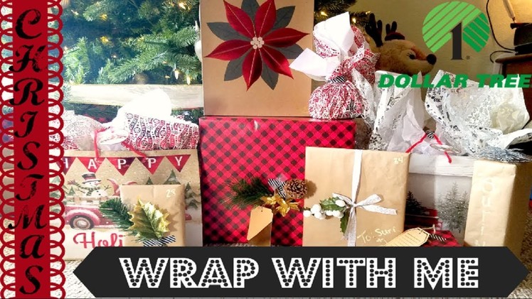 Wrap With Me! - Dollar Tree DIY Christmas Wrapping & Christmas Q&A Tag