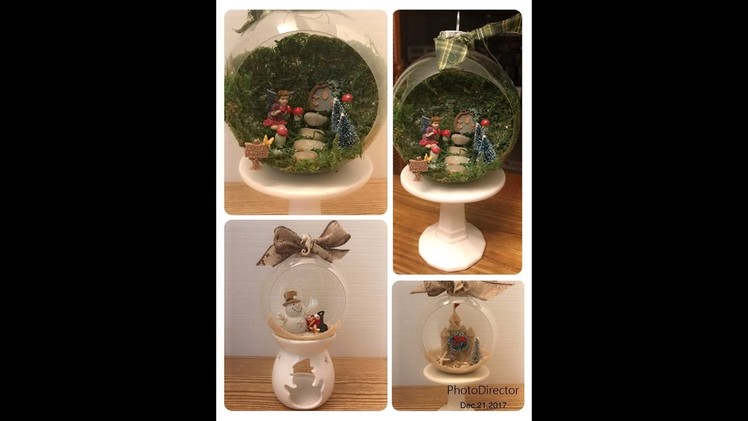 12 Days of Christmas Day 8 -HUGE Beautiful Cloche Style Ornaments using Dollar Tree Michaels Joann's