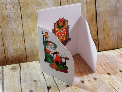 2017 Christmas Series | Art Impressions Sleepy Santa | Try-fold Card | Day 6