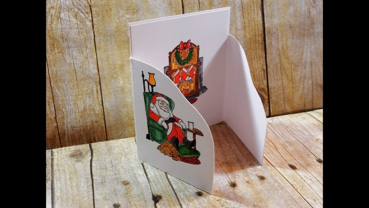 2017 Christmas Series | Art Impressions Sleepy Santa | Try-fold Card | Day 6
