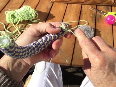 A crochet Rattle - easy to grasp