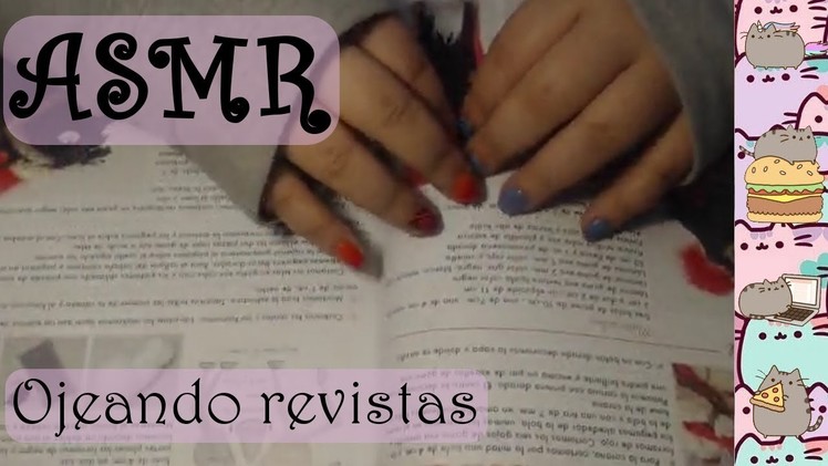 ASMR (Español): Ojeando revistas de manualidades y comiendo caramelos