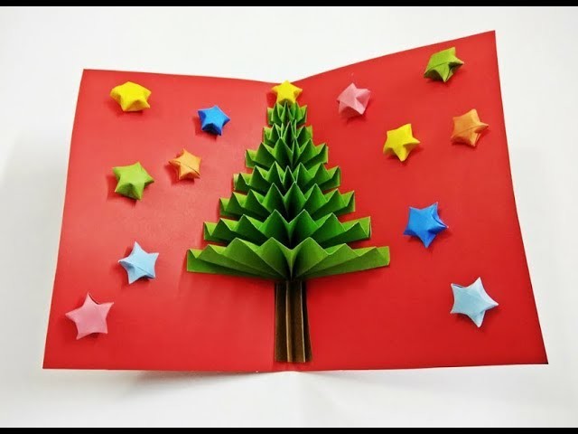 Christmas Tree Card || 3D Christmas Pop Up Card || Cardmaking || Craftastic