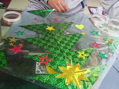 CHRISTMAS TREE KITE FOR KIDS IN MY ART AND CRAFT PROGRAMME FOR CHILDREN'S BY SOMEN GHOSH