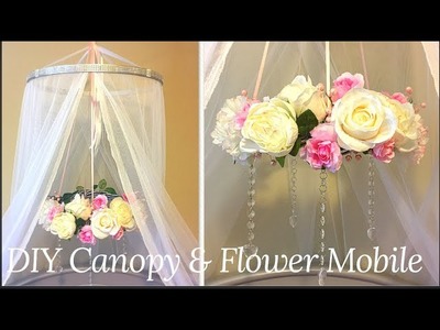 DIY Canopy and Flower Mobile for Crib