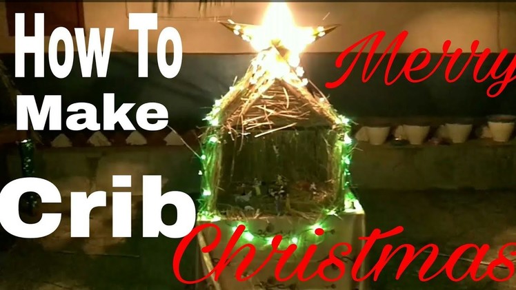 DIY Christmas Crib with light(miniature) | Amazing Crib | How To Make Charni