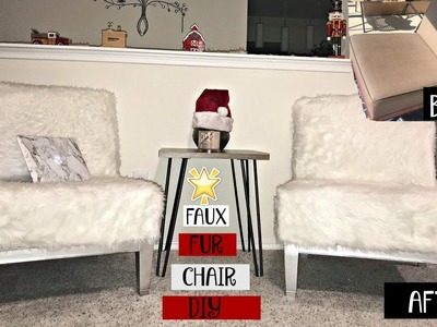 DIY Faux Fur Chair ONLY $50
