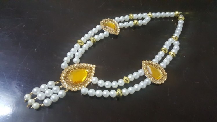 (DIY)HOW TO MAKE DESIGNERS WEAR PEARL NECKLACE THE STUNNING HANDMADE'S.THE STUNNING HANDMADE'S. 