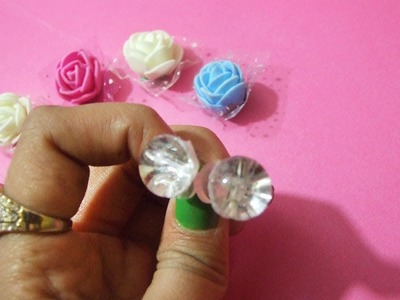 DIY How to make  Earrings with Hot glue gun and buttons at home | DIY craft Queen