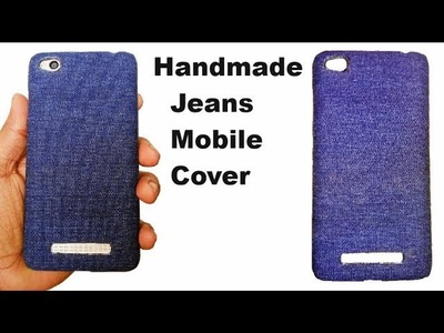 DIY jeans mobile back cover