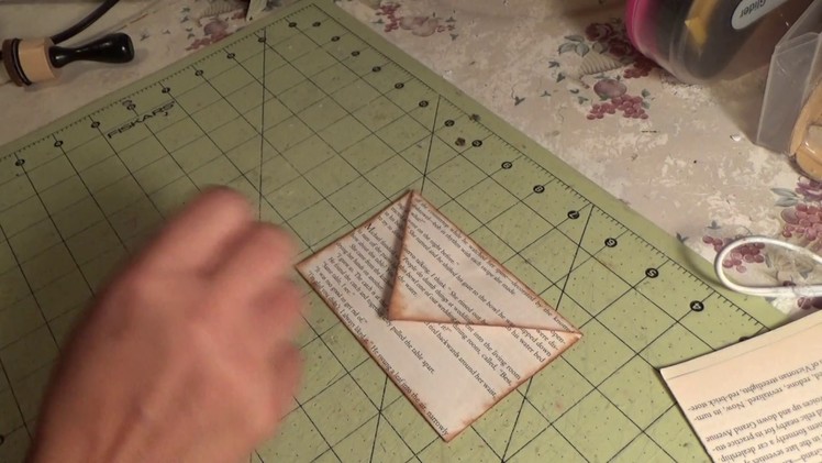 DIY Magnetic Book Page Envelope For Your Junk Journal