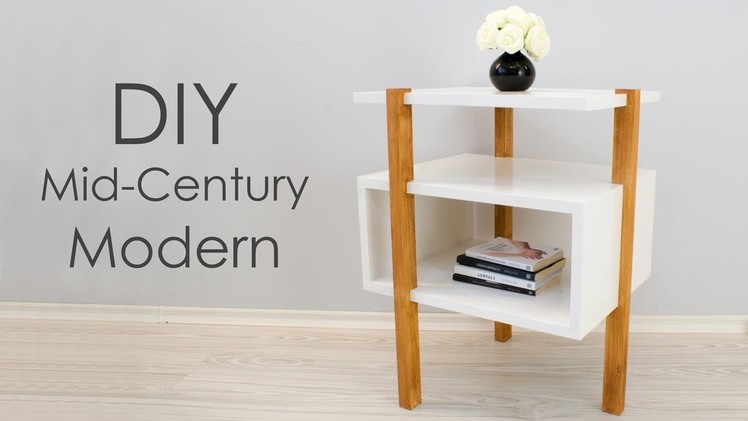 DIY Mid-Century Modern Side Table. End Table