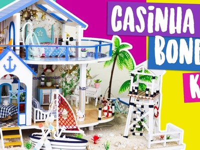 DIY: Mini CASA DE BONECA (usando KIT)! Doll House kit Legend of the blue sea! Por Isabelle Verona