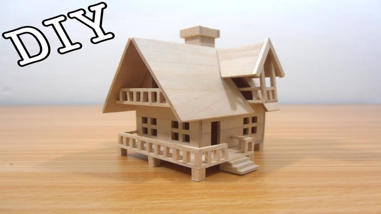 DIY Miniature House #4 (Popsicle Sticks)