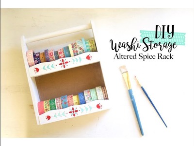 DIY Washi Tape Storage | Altered Spice Rack | EASY + INEXPENSIVE
