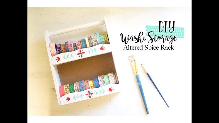 DIY Washi Tape Storage | Altered Spice Rack | EASY + INEXPENSIVE