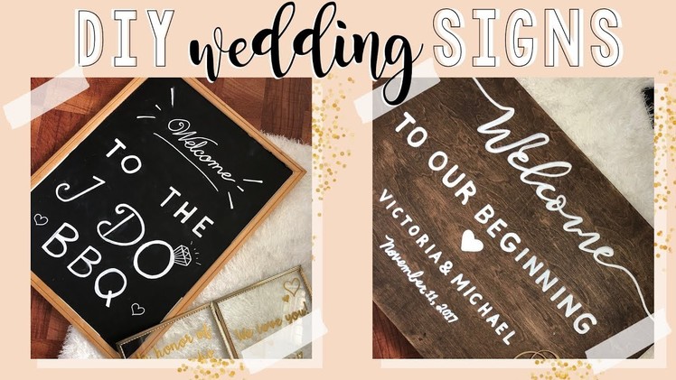 DIY Wedding Signs | DIY Wedding Decoration Ideas