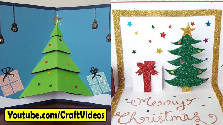 Easy Handmade Christmas Cards ideas for kids 2017