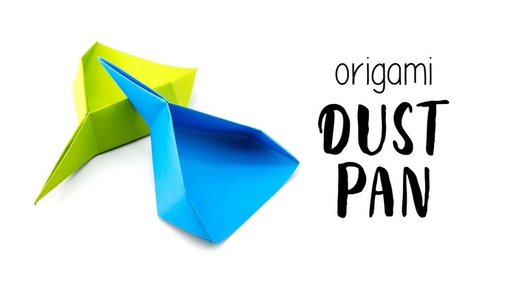 Easy Origami Dustpan. Scoop Tutorial ♥︎ Paper Kawaii