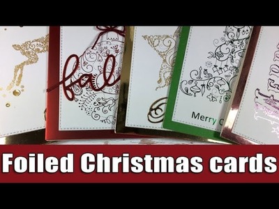 Foiled Christmas cards